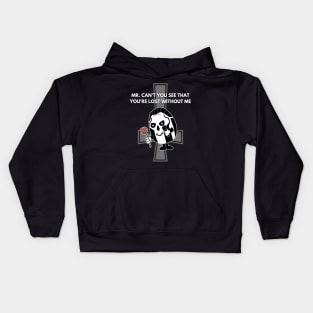 Mr Lost Without Me - Ghost Papa Meme Kids Hoodie